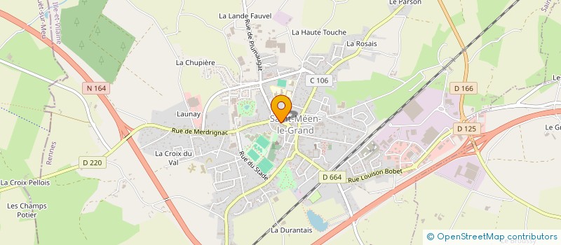 localisation de l'entreprise MADAME FABIENNE LE BERTH à SAINT-MEEN-LE-GRAND