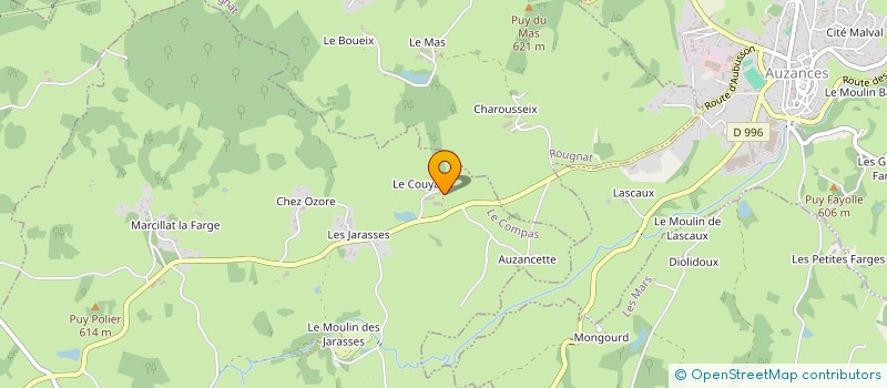 localisation de l'entreprise MADAME FABIENNE LE BOUR  VILLOSSANGES