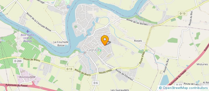 localisation de l'entreprise MADAME FABIENNE LE BOURGEOIS  LAGRAVE