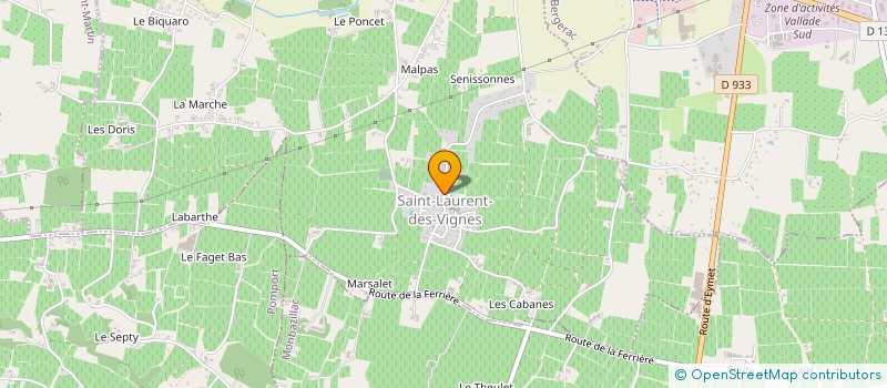 localisation de l'entreprise MADAME FABIENNE LE BRIZAULT  SAINT-LAURENT-DES-VIGNES