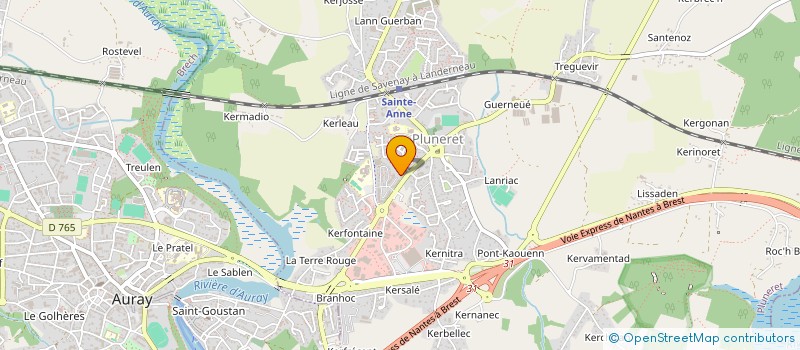 localisation de l'entreprise MADAME FABIENNE LE CORRE  PLUNERET