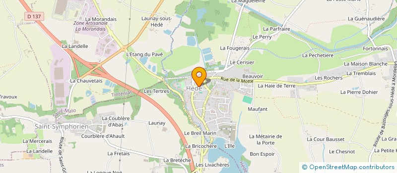 localisation de l'entreprise MADAME FABIENNE LE DUC à HEDE-BAZOUGES
