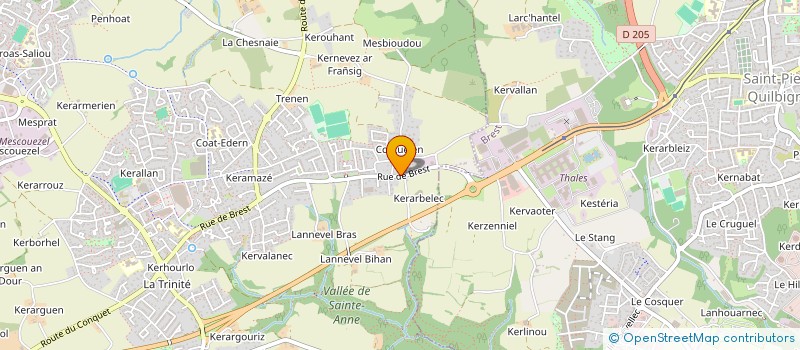 localisation de l'entreprise MADAME FABIENNE LE GALL  PLOUZANE