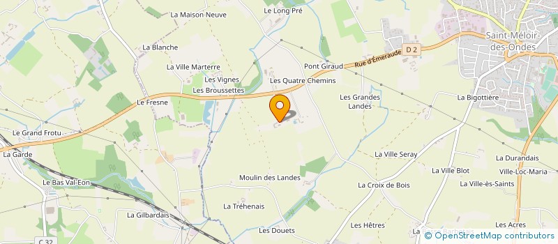 localisation de l'entreprise MADAME FABIENNE LE GLOANEC à SAINT-MELOIR-DES-ONDES