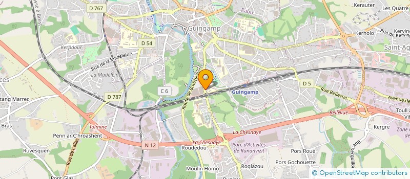 localisation de l'entreprise MADAME FABIENNE LE GUERSON  GUINGAMP