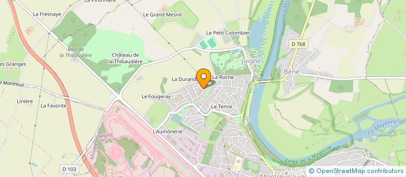 localisation de l'entreprise MADAME FABIENNE LE ROY  MONTREUIL-JUIGNE