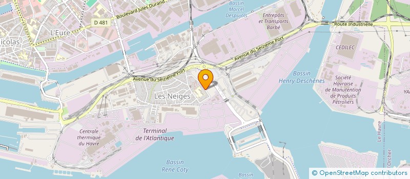 localisation de l'entreprise MADAME FABIENNE LEBIGRE  LE HAVRE