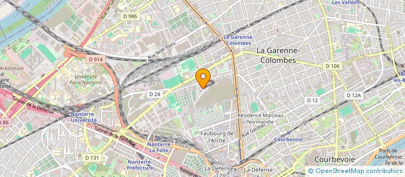 localisation de l'entreprise MADAME FABIENNE LEBRUN  LA GARENNE-COLOMBES