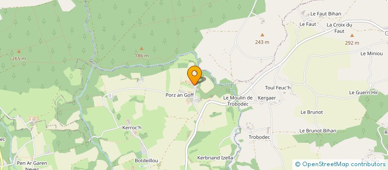 localisation de l'entreprise MADAME FABIENNE LEDRUILLENNEC  PLOUGONVER