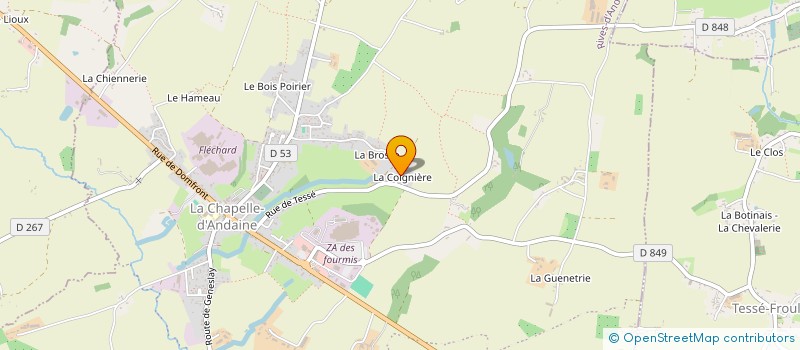 localisation de l'entreprise MADAME FABIENNE LEFRANCOIS à JUVIGNY VAL D'ANDAINE