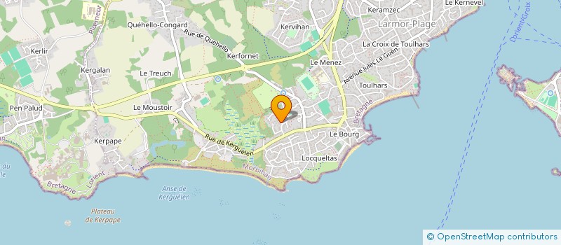 localisation de l'entreprise MADAME FABIENNE LEGENDRE  LARMOR-PLAGE