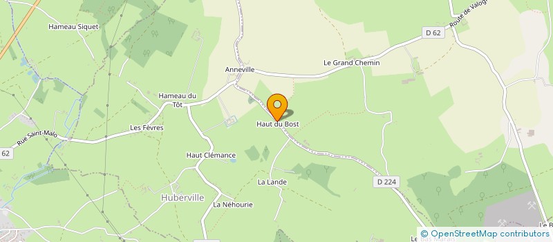 localisation de l'entreprise MADAME FABIENNE LEHOT  HUBERVILLE