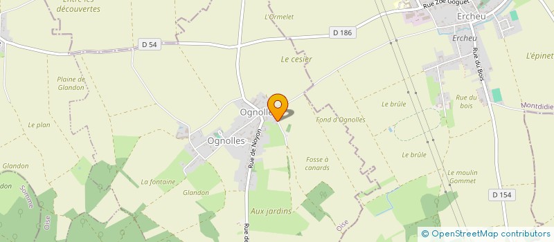 localisation de l'entreprise MADAME FABIENNE LEMOINE  OGNOLLES