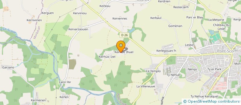 localisation de l'entreprise MADAME FABIENNE LEMOR  PONT-SCORFF