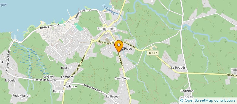 localisation de l'entreprise MADAME FABIENNE LENEVEU  SANGUINET