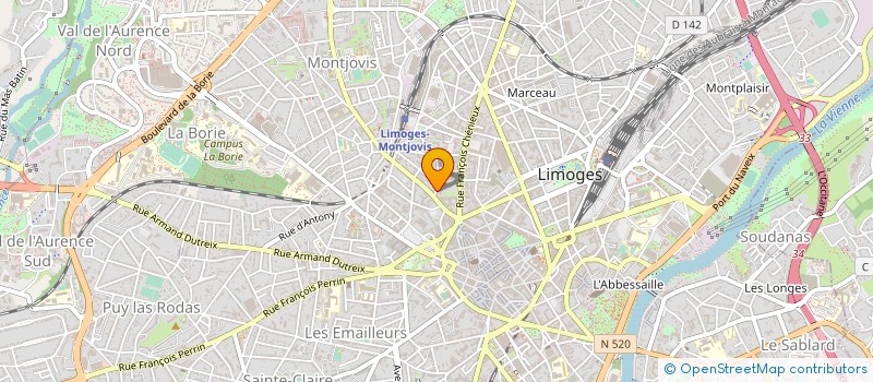 localisation de l'entreprise MADAME FABIENNE LETANG à LIMOGES