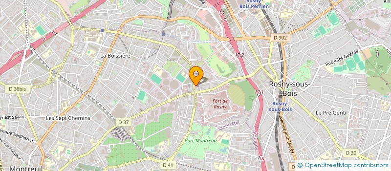 localisation de l'entreprise MADAME FABIENNE LEVISTRE à ROSNY-SOUS-BOIS