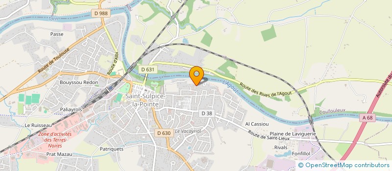 localisation de l'entreprise MADAME FABIENNE LLORENS  SAINT-SULPICE-LA-POINTE