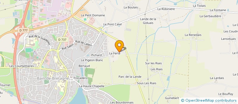 localisation de l'entreprise MADAME FABIENNE LOSLIER  BAIN-DE-BRETAGNE