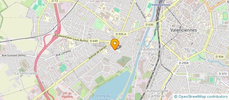 localisation de l'entreprise MADAME FABIENNE LOUESSARD  VALENCIENNES