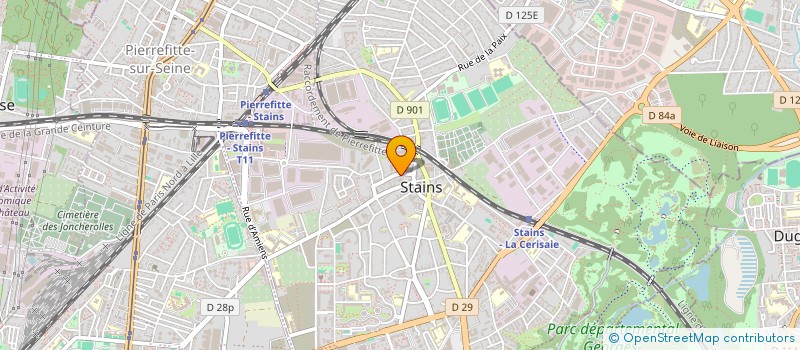 localisation de l'entreprise MADAME FABIENNE LOUIS à STAINS
