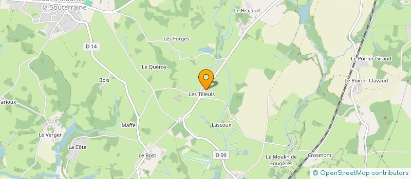 localisation de l'entreprise MADAME FABIENNE LUCAS à SAINT-MAURICE-LA-SOUTERRAINE