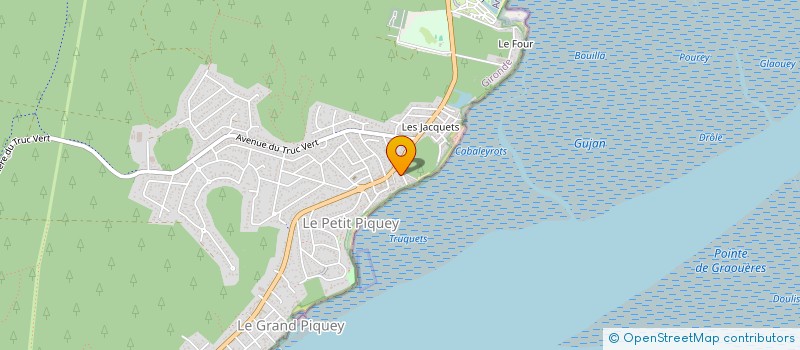 localisation de l'entreprise MADAME FABIENNE LUXEY  LEGE-CAP-FERRET