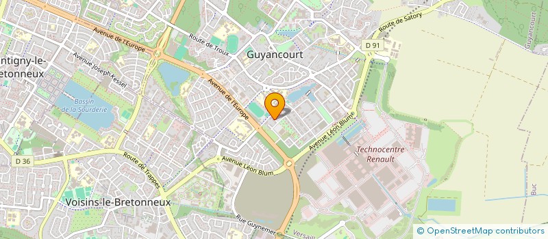 localisation de l'entreprise MADAME FABIENNE MABIRE  GUYANCOURT