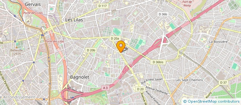 localisation de l'entreprise MADAME FABIENNE MAGINOT à BAGNOLET