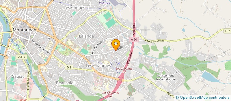 localisation de l'entreprise MADAME FABIENNE MAGNANO  MONTAUBAN