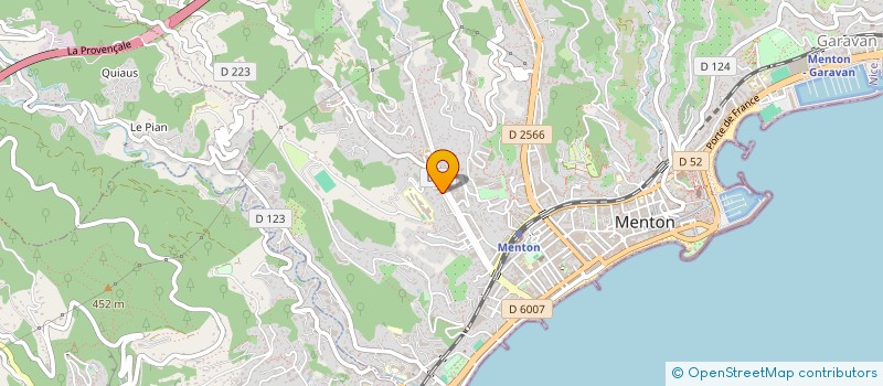 localisation de l'entreprise MADAME FABIENNE MAILLET  MENTON