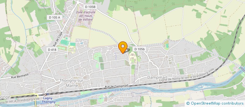 localisation de l'entreprise MADAME FABIENNE MAISETTI  THORIGNY-SUR-MARNE