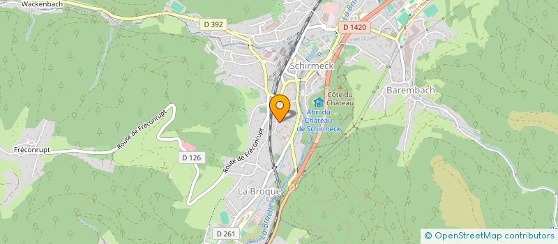 localisation de l'entreprise MADAME FABIENNE MAISONNEUVE  LA BROQUE