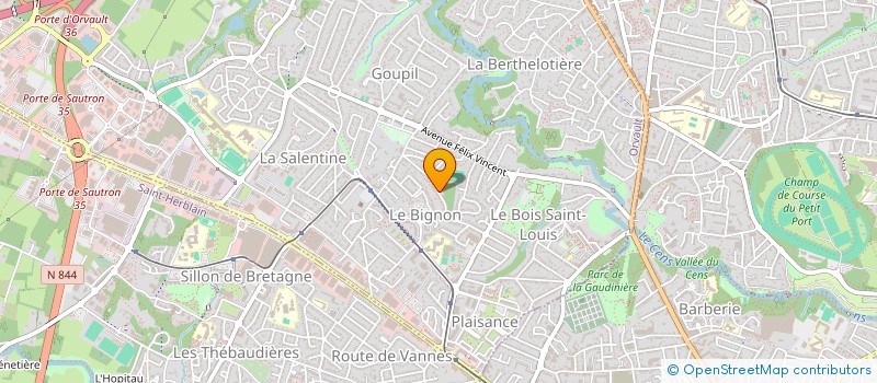 localisation de l'entreprise MADAME FABIENNE MANTEAU à ORVAULT