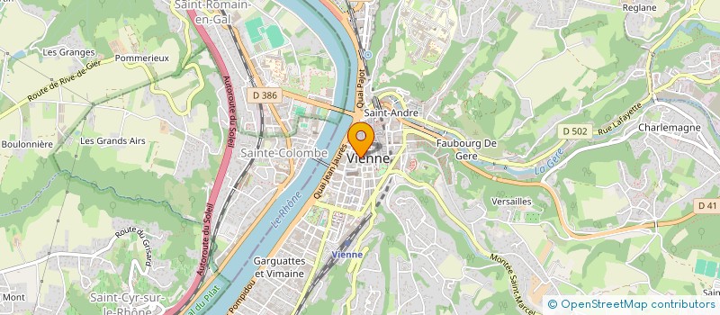 localisation de l'entreprise MADAME FABIENNE MARCHAND à VIENNE