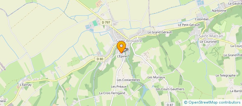 localisation de l'entreprise MADAME FABIENNE MARLIER  SAINT-BROLADRE