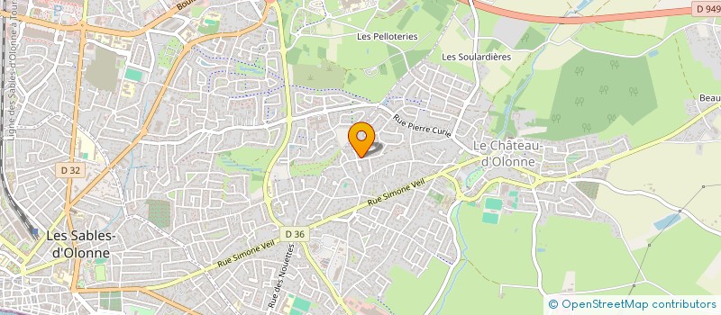 localisation de l'entreprise MADAME FABIENNE MATHE à LES SABLES D'OLONNE