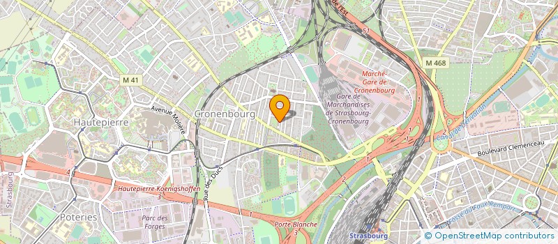 localisation de l'entreprise MADAME FABIENNE MATHURIN à STRASBOURG
