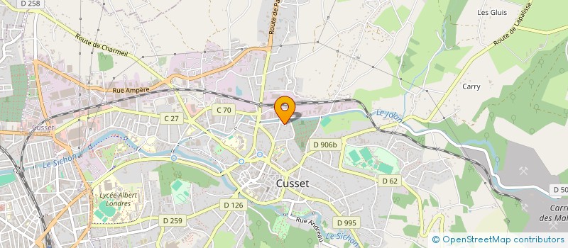 localisation de l'entreprise MADAME FABIENNE MATUSZCZAK à CUSSET