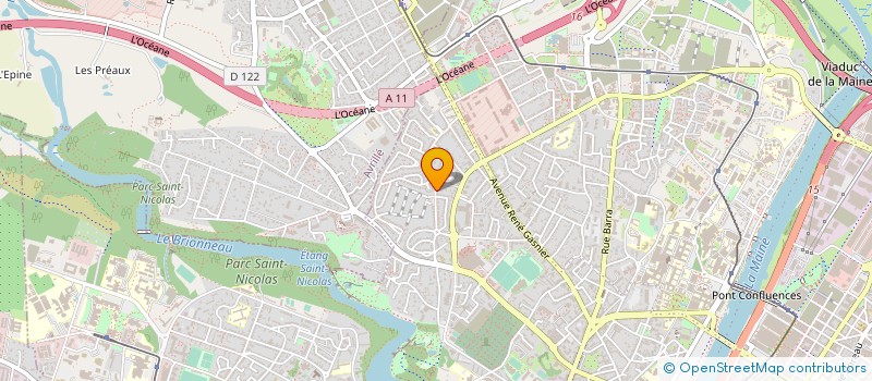 localisation de l'entreprise MADAME FABIENNE MAUREL  ANGERS