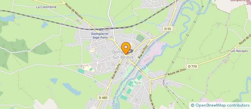 localisation de l'entreprise MADAME FABIENNE MAZILLE à DOMPIERRE-SUR-BESBRE