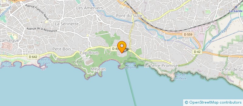 localisation de l'entreprise MADAME FABIENNE MELINGUE à TOULON