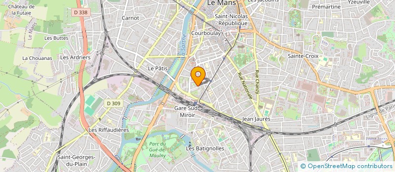 localisation de l'entreprise MADAME FABIENNE MERLE  LE MANS