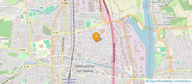 localisation de l'entreprise MADAME FABIENNE METRAL à VILLEFRANCHE-SUR-SAONE