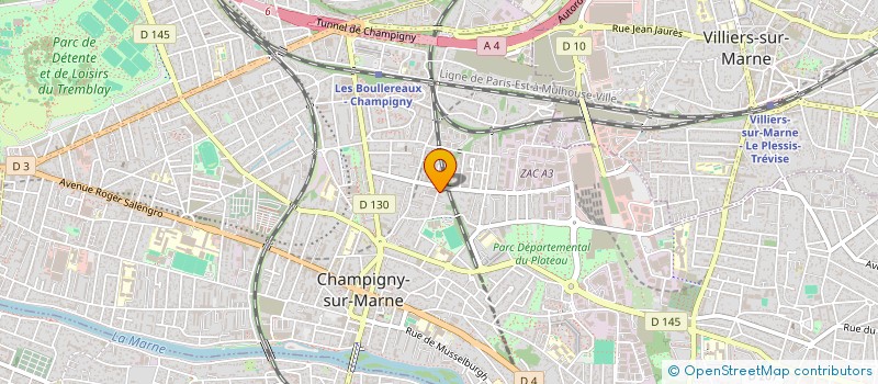 localisation de l'entreprise MADAME FABIENNE METRAL à CHAMPIGNY-SUR-MARNE
