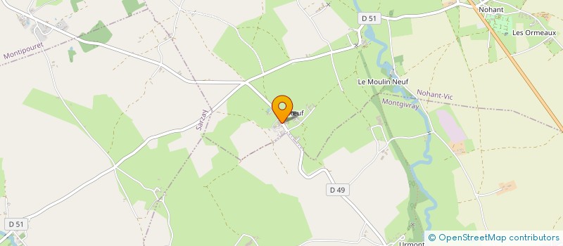 localisation de l'entreprise MADAME FABIENNE MIJOIN à NOHANT-VIC