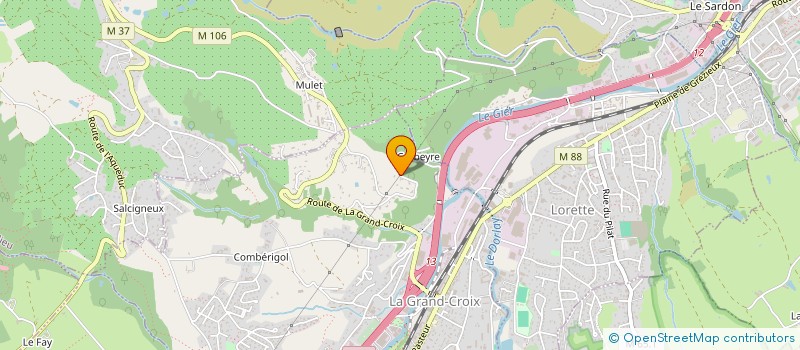 localisation de l'entreprise MADAME FABIENNE MISTRI  LA GRAND-CROIX