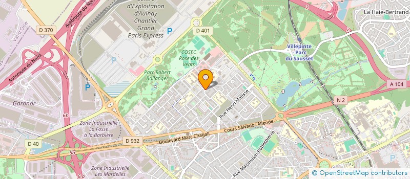 localisation de l'entreprise MADAME FABIENNE MOISSON à AULNAY-SOUS-BOIS