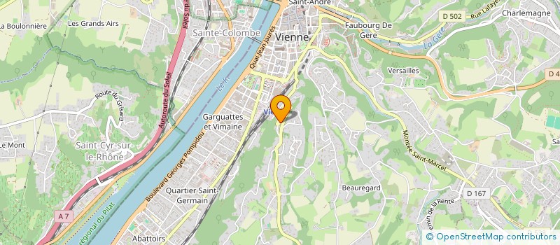 localisation de l'entreprise MADAME FABIENNE MONSEC  VIENNE