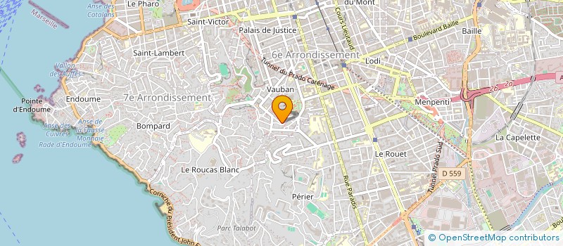 localisation de l'entreprise MADAME FABIENNE MORATILLE à MARSEILLE